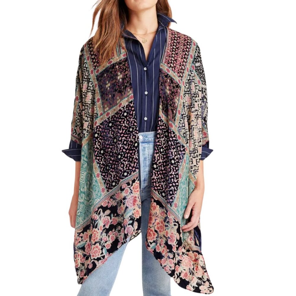ANTHROPOLOGIE AKEMI + KIN BURNOUT SWEATER SOFT GIRL GRANOLA BOHO HIPPIE OS - Picture 3 of 11
